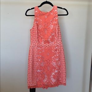 Coral Lace Dress by Endless Rose
